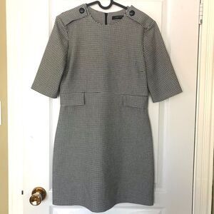 Zara Woman Dress Size Medium Black White